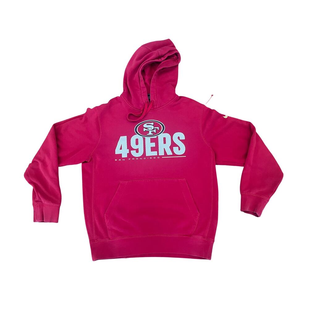 Nike NFL San Francisco 49ers Hoodie Small S Scarlet Red Gold Swoosh‎